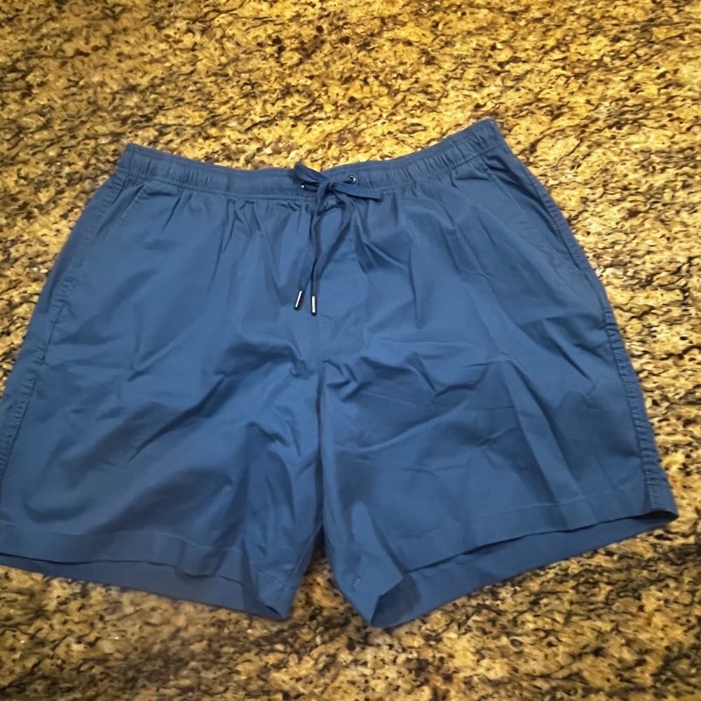 Gap Mens XXL Blue Drawstring Shorts Casual Elastic Waist Inseam 7"
